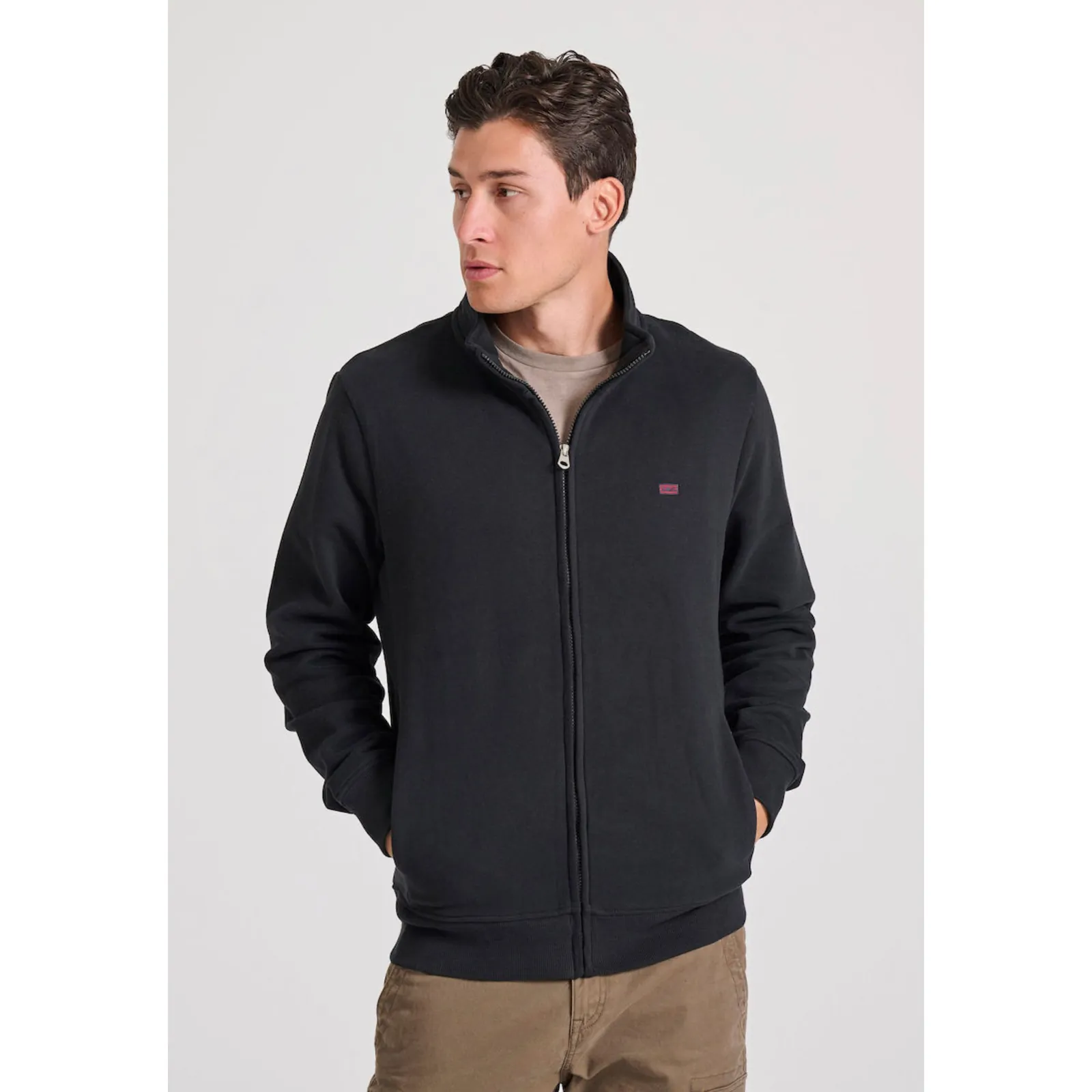 Funky Buddha Φούτερ Μαύρο Black (FBM010-040-06-BLACK)