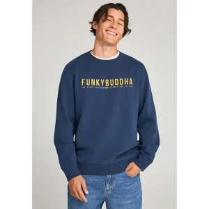 Funky Buddha Φούτερ Navy (FBM012-004-06-NAVY)