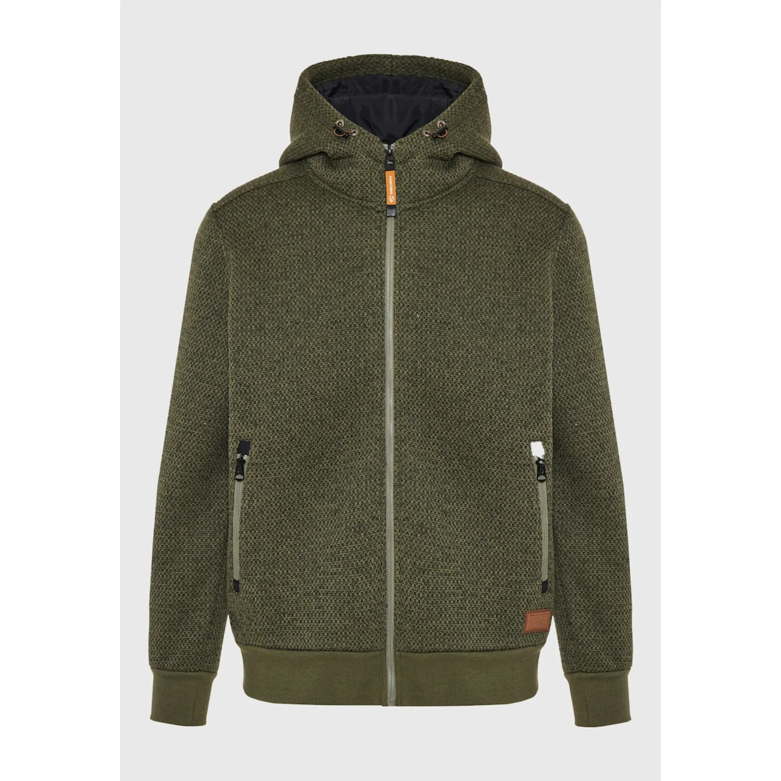 Funky Buddha Φούτερ με Κουκούλα Πράσινο Olive (FBM012-060-06-DUSTY-OLIVE-MEL)