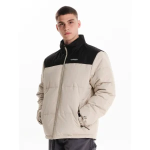 Emerson Μπουφάν Puffer Αδιάβροχο και Αντιανεμικό Ecru/black 242.EM10.79-ECRU-BLACK