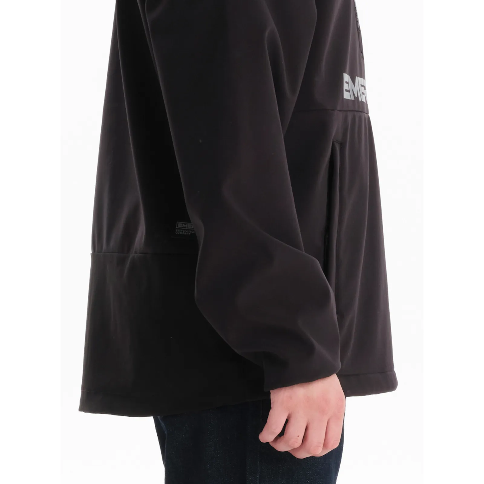 Emerson Ανδρικό Δερμάτινο Μπουφάν Black/grey 242.EM11.99-Black-Grey – Photo 2