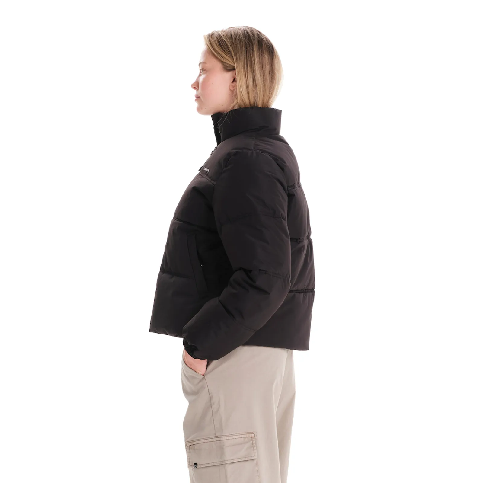 Emerson Κοντό Γυναικείο Puffer Μπουφάν Μαύρο 242.EW10.74-Black – Photo 2
