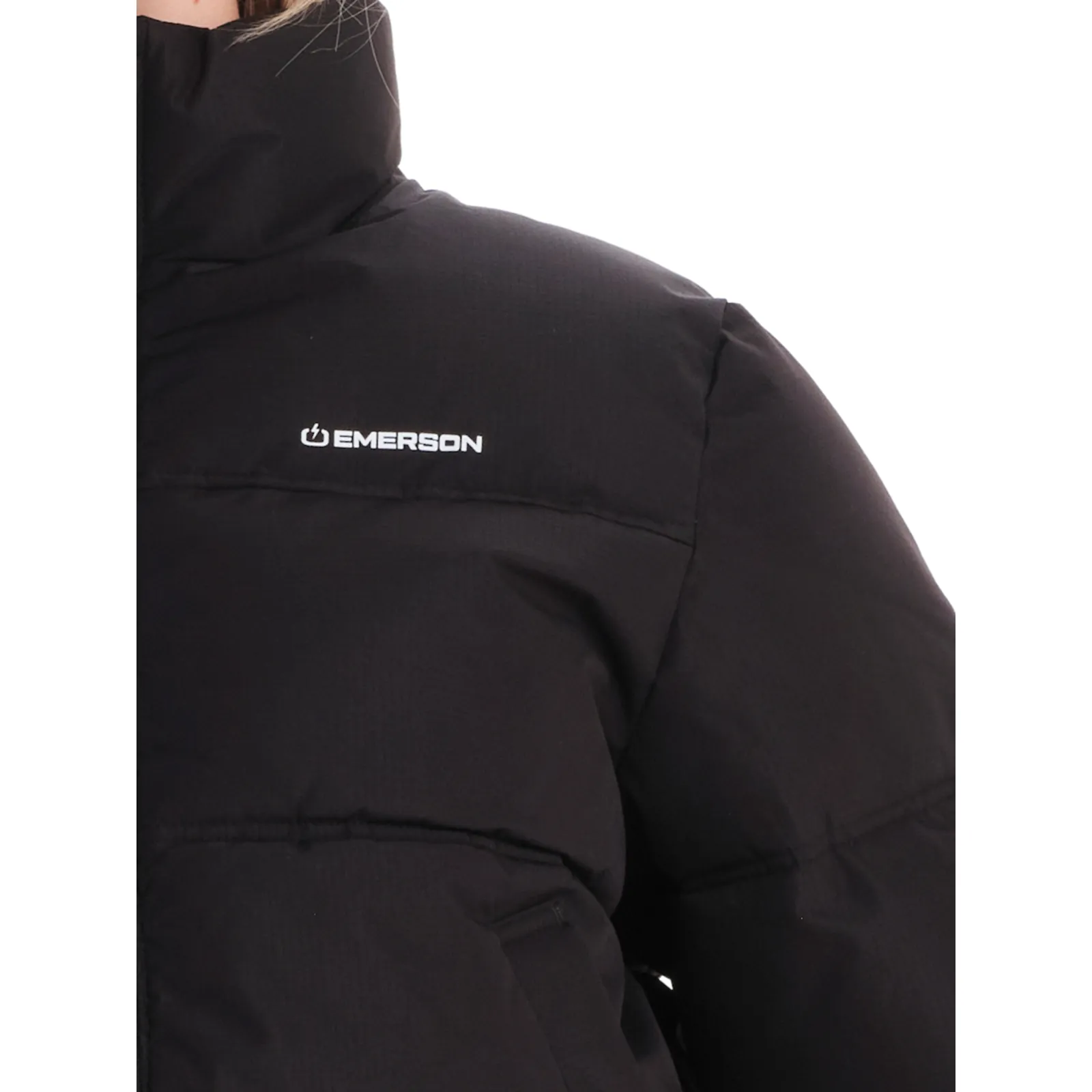 Emerson Κοντό Γυναικείο Puffer Μπουφάν Μαύρο 242.EW10.74-Black – Photo 1