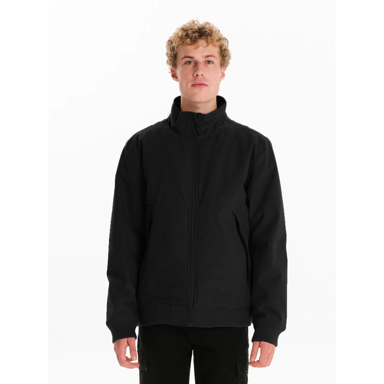 Emerson Μπουφάν Bomber Αδιάβροχο και Αντιανεμικό Black 252.EM10.65A-Black