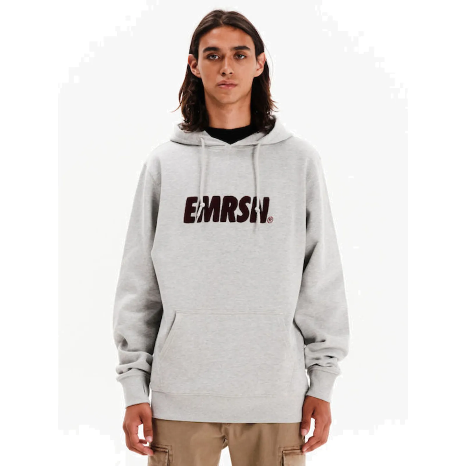 Emerson Φούτερ Fleece με Κουκούλα Grey (252.EM20.11-Grey-Ml)