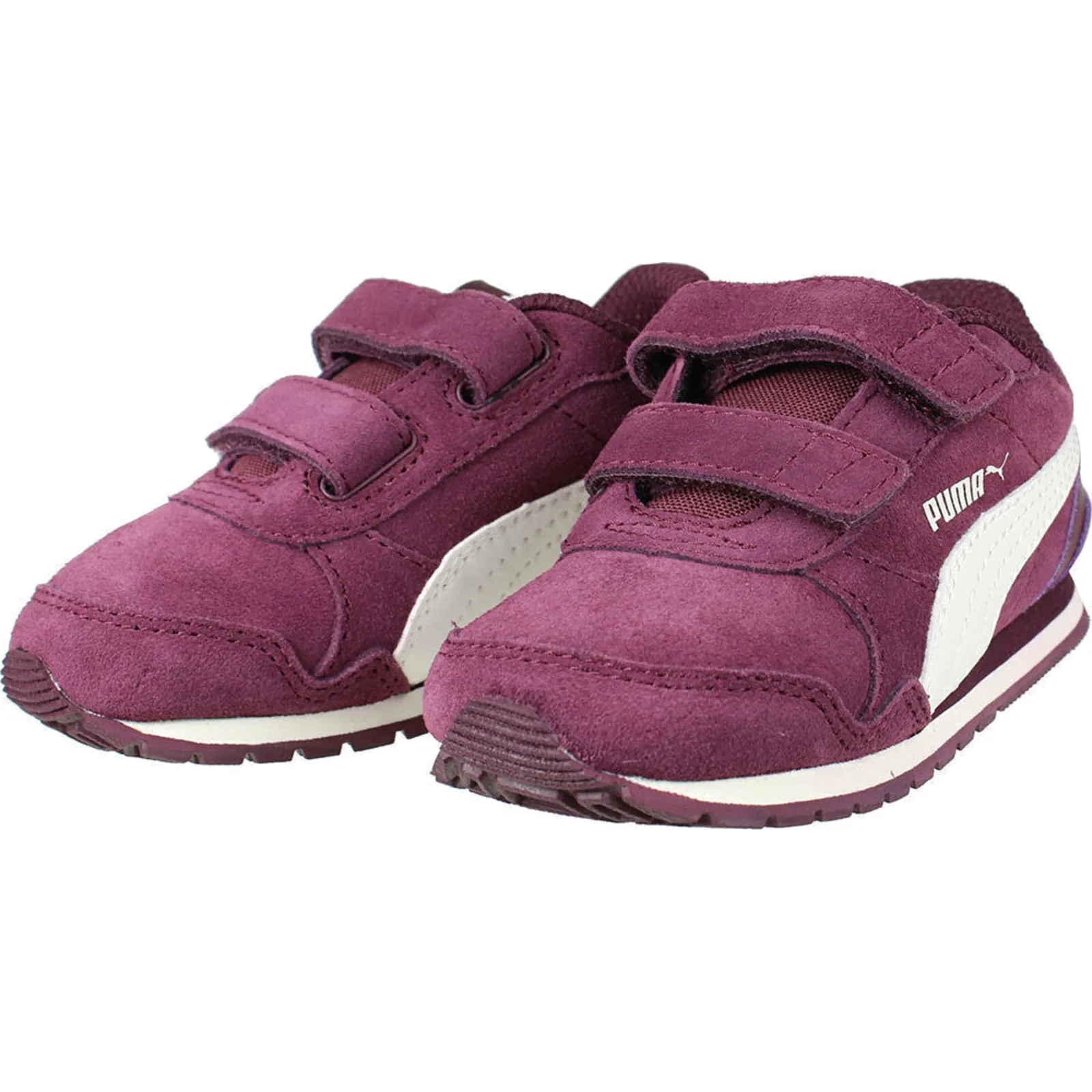 Puma Runner Παιδικά Sneakers με Σκρατς Μπορντό 366001-03 – Photo 1