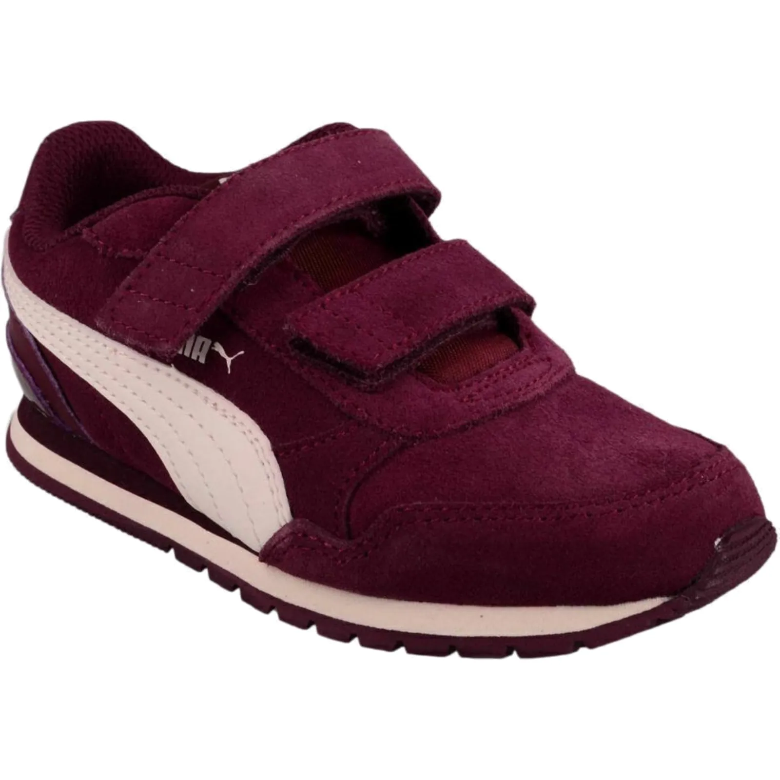 Puma Runner Παιδικά Sneakers με Σκρατς Μπορντό 366001-03 – Photo 2