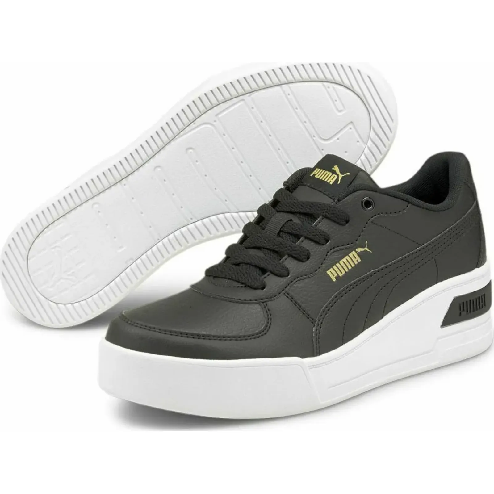 Puma Wedge Tennis Low Γυναικεία Sneakers Μαύρα Γυναικεία Sneakers (380750-02) – Photo 5