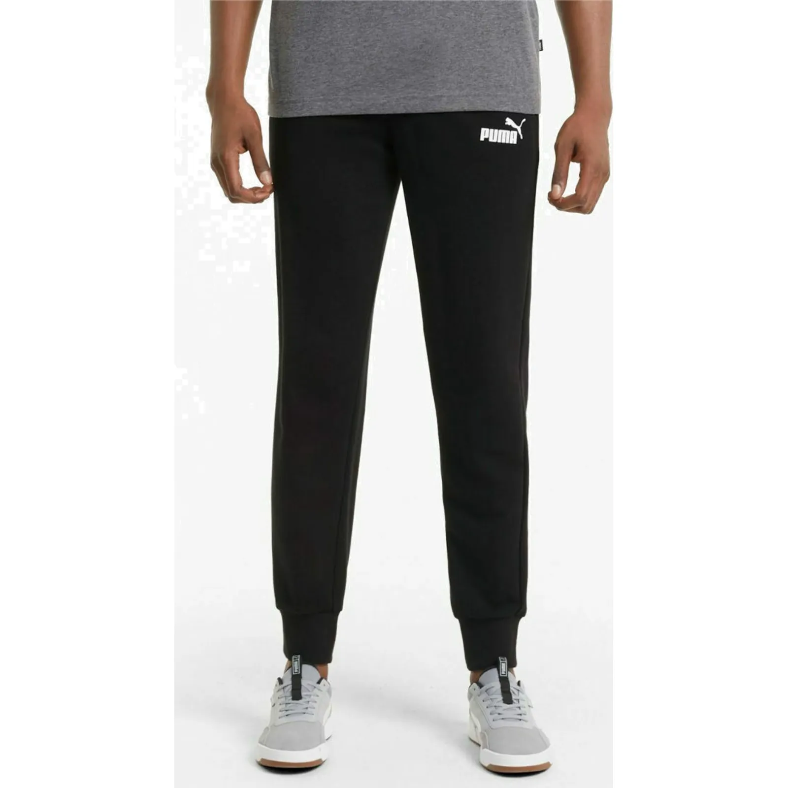 Puma Essential Παντελόνι Φόρμας με Λάστιχο Μαύρο 586716-01