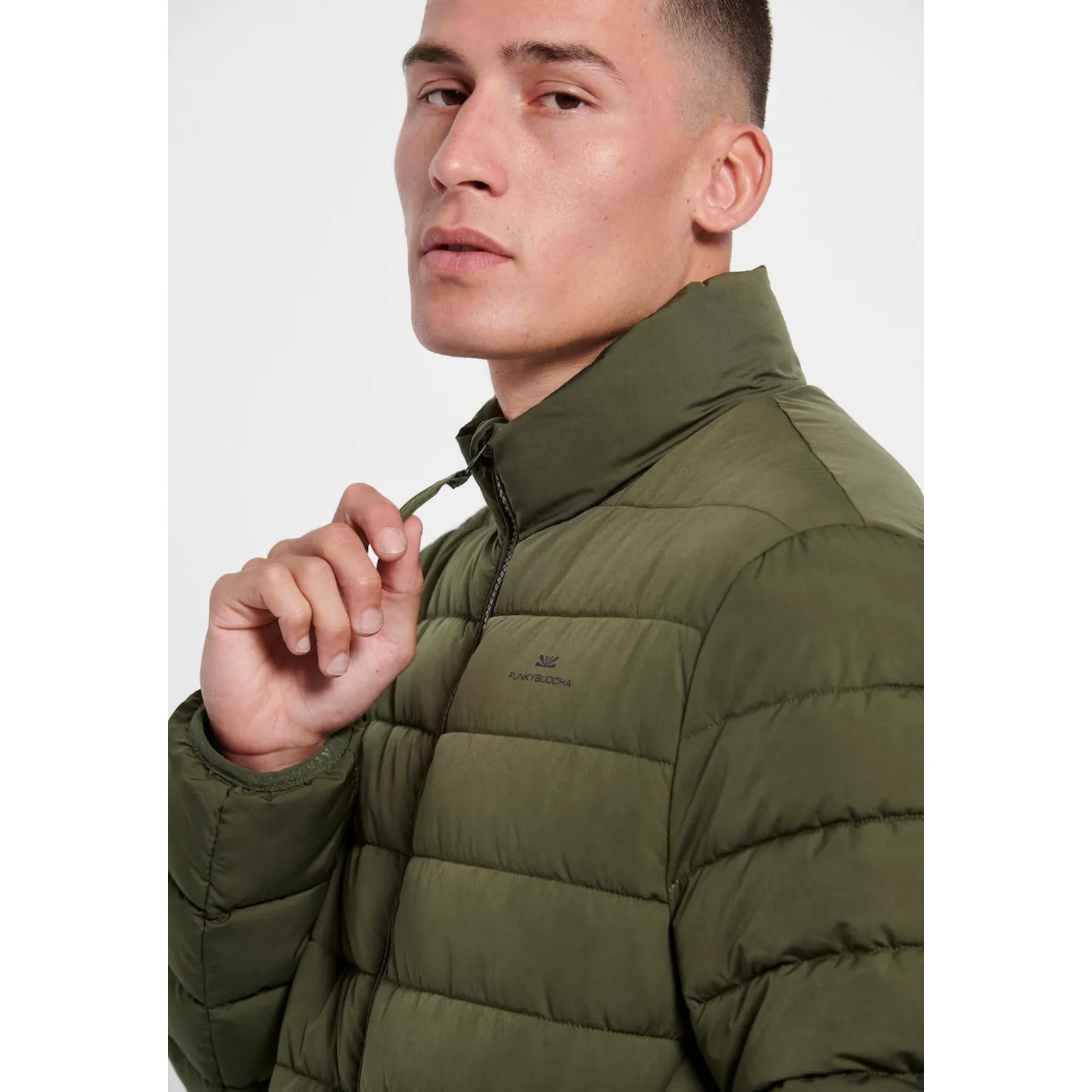 Funky Buddha FBM006-00501 Ανδρικό Μπουφάν Puffer Χακί (FBM006-005-01-Khaki) – Photo 2