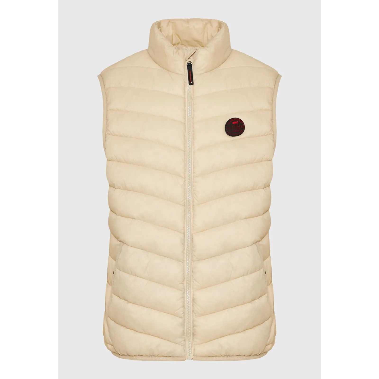Funky Buddha Αμάνικο Ανδρικό Μπουφάν Puffer Μπεζ FBM009-001-01 (FBM009-001-01-Beige)