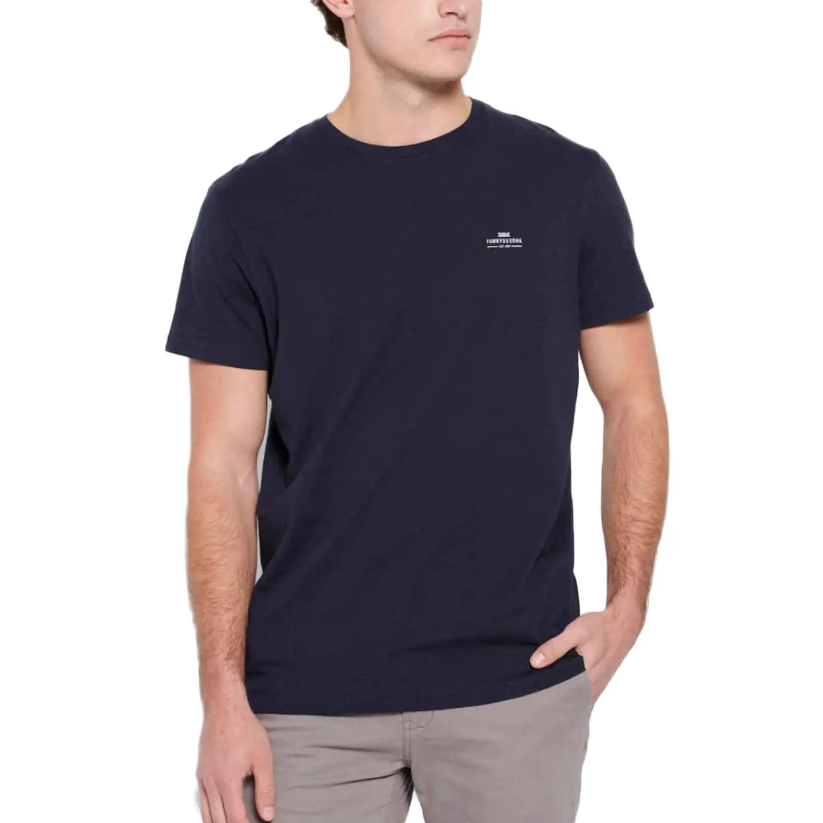 Funky Buddha Ανδρικό T-shirt Κοντομάνικο Marine FBM009-001-04-MARINE