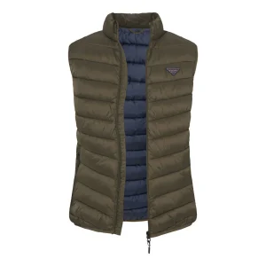 Funky Buddha Αμάνικο Ανδρικό Μπουφάν Puffer Χακί FBM010-001-01-KHAKI