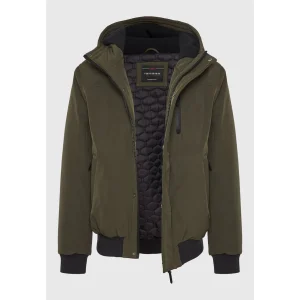 Funky Buddha Ανδρικό Μπουφάν Bomber Χακί FBM010-020-01-KHAKI