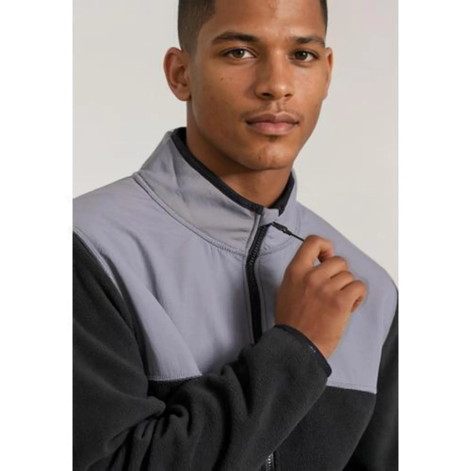 Funky Buddha Fleece Γυναικεία Ζακέτα με Φερμουάρ σε Μαύρο Χρώμα FBM010-042-06-BLACK – Photo 3