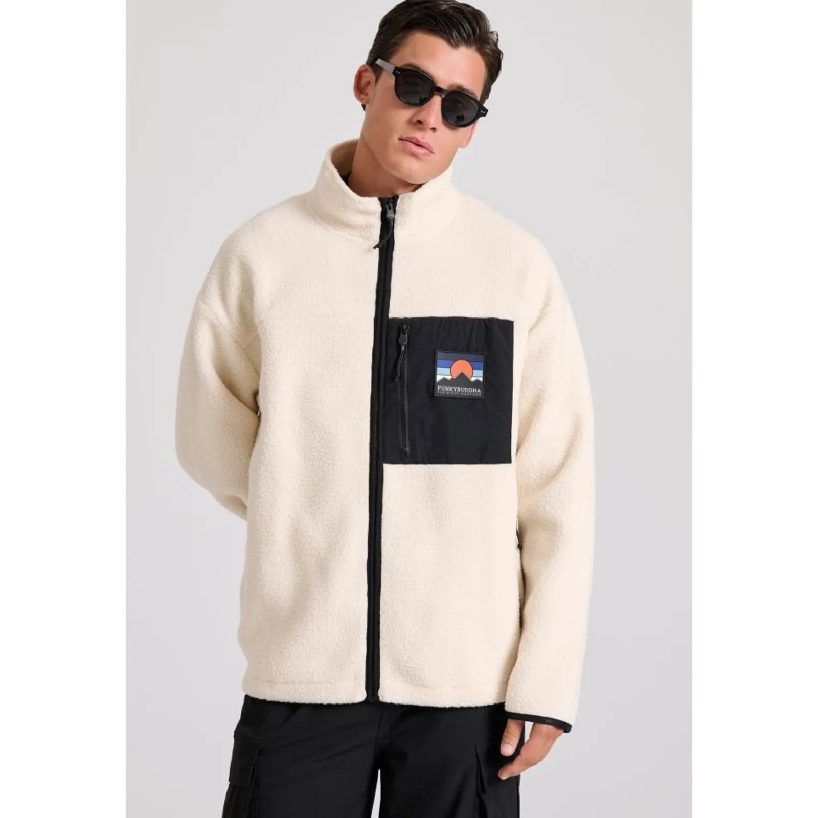Funky Buddha Ανδρικό Μπουφάν Chalk FBM010-056-06-CHALK