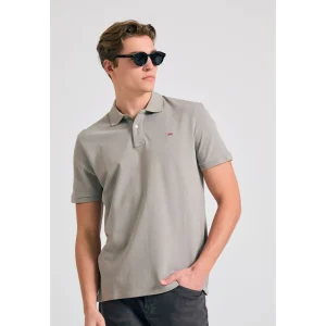 Funky Buddha Polo Μπλούζα Γκρι FBM011-001-11-ELEPHANT