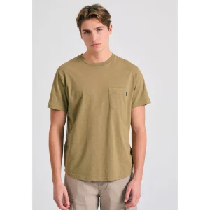 Funky Buddha T-shirt Χακί FBM011-006-04-OREGANO
