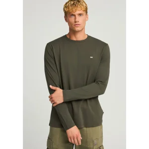 Funky Buddha Μπλούζα Μακρυμάνικη Πράσινη FBM012-001-07-DUSTY-OLIVE