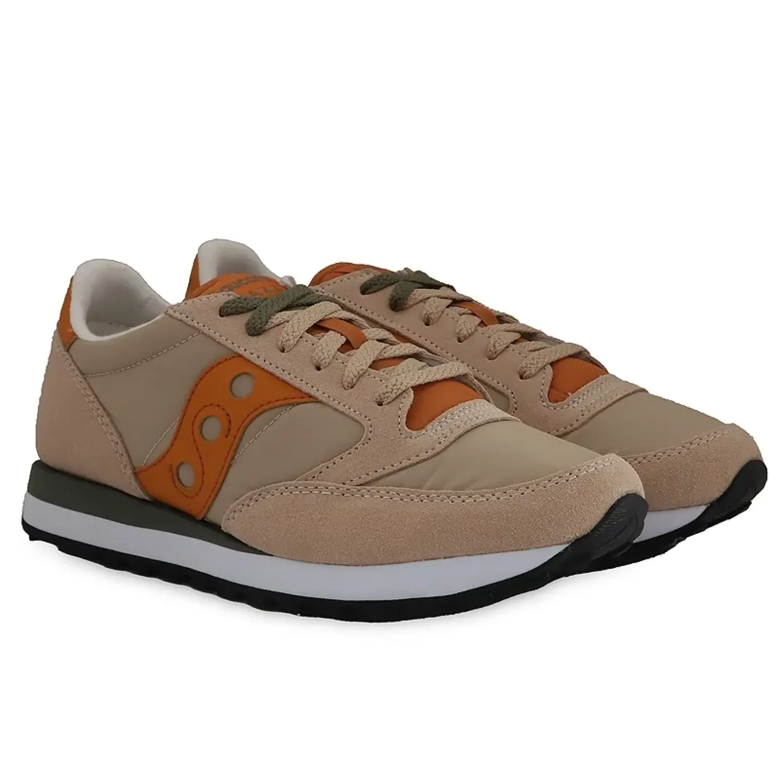 Saucony Mens Jazz Original Khaki/Orange Ανδρικά Sneakers (S2044-655) – Photo 1