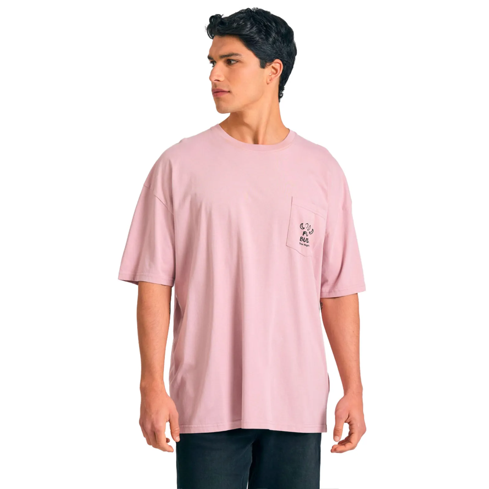 Funky Buddha T-shirt Ροζ FBM011-314-04-LILAC