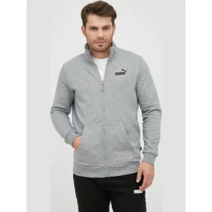 Puma Essentials Ανδρική Φούτερ Ζακέτα με Τσέπες Heather Grey (586694-03)