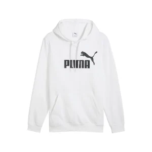 Puma Φούτερ Fleece με Κουκούλα Λευκό (682570-02)