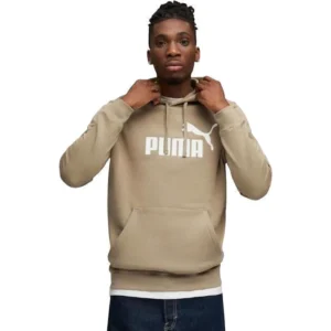 Puma Φούτερ με Κουκούλα Beige/white (682571-55)
