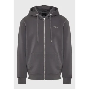 Funky Buddha Φούτερ με Κουκούλα Γκρι Grey (FBM012-001-06-DK-GREY)