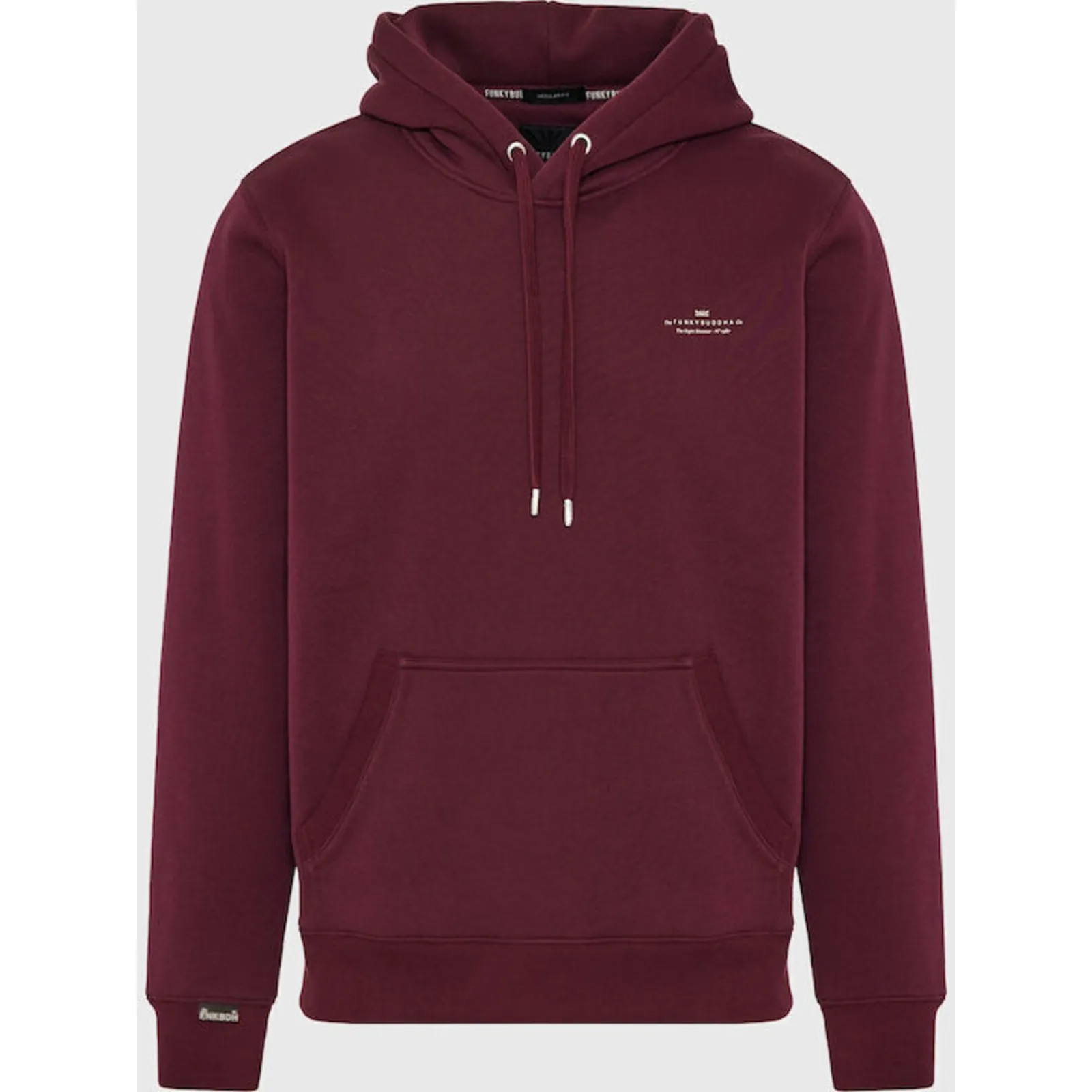 Funky Buddha Φούτερ με Κουκούλα Merlot (FBM012-002-06-MERLOT)