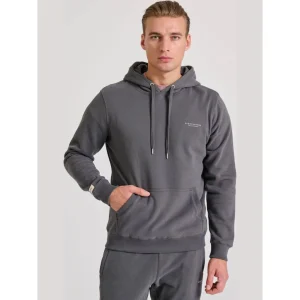 Funky Buddha Φούτερ με Κουκούλα και Τσέπες Γκρι Grey (FBM010-002-06-DK-GREY)