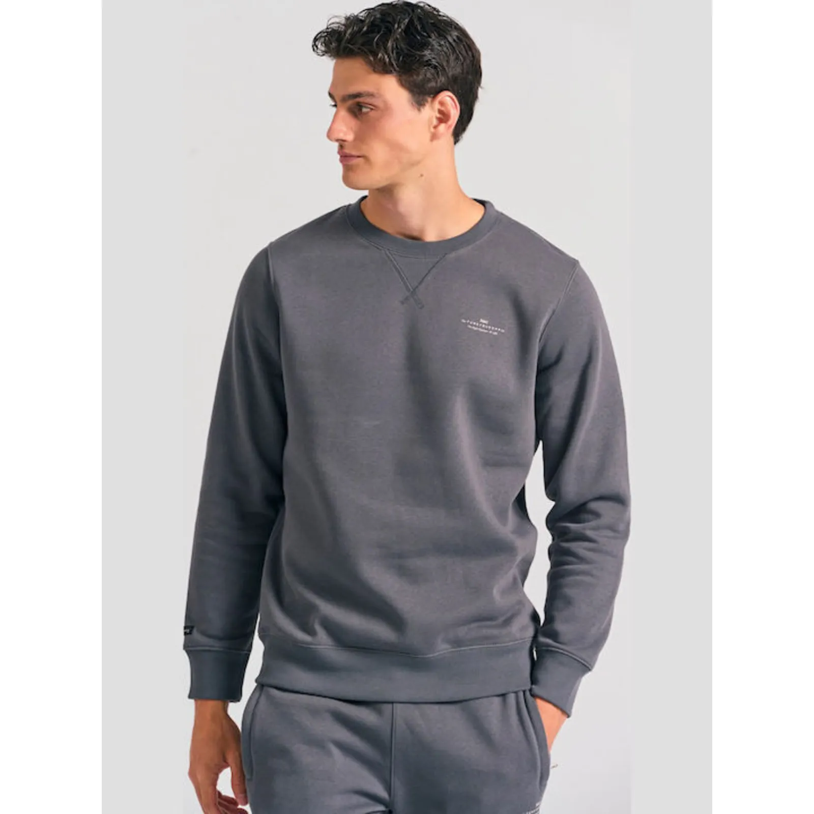 Funky Buddha Φούτερ Γκρι Grey (FBM012-003-06-DK-GREY)