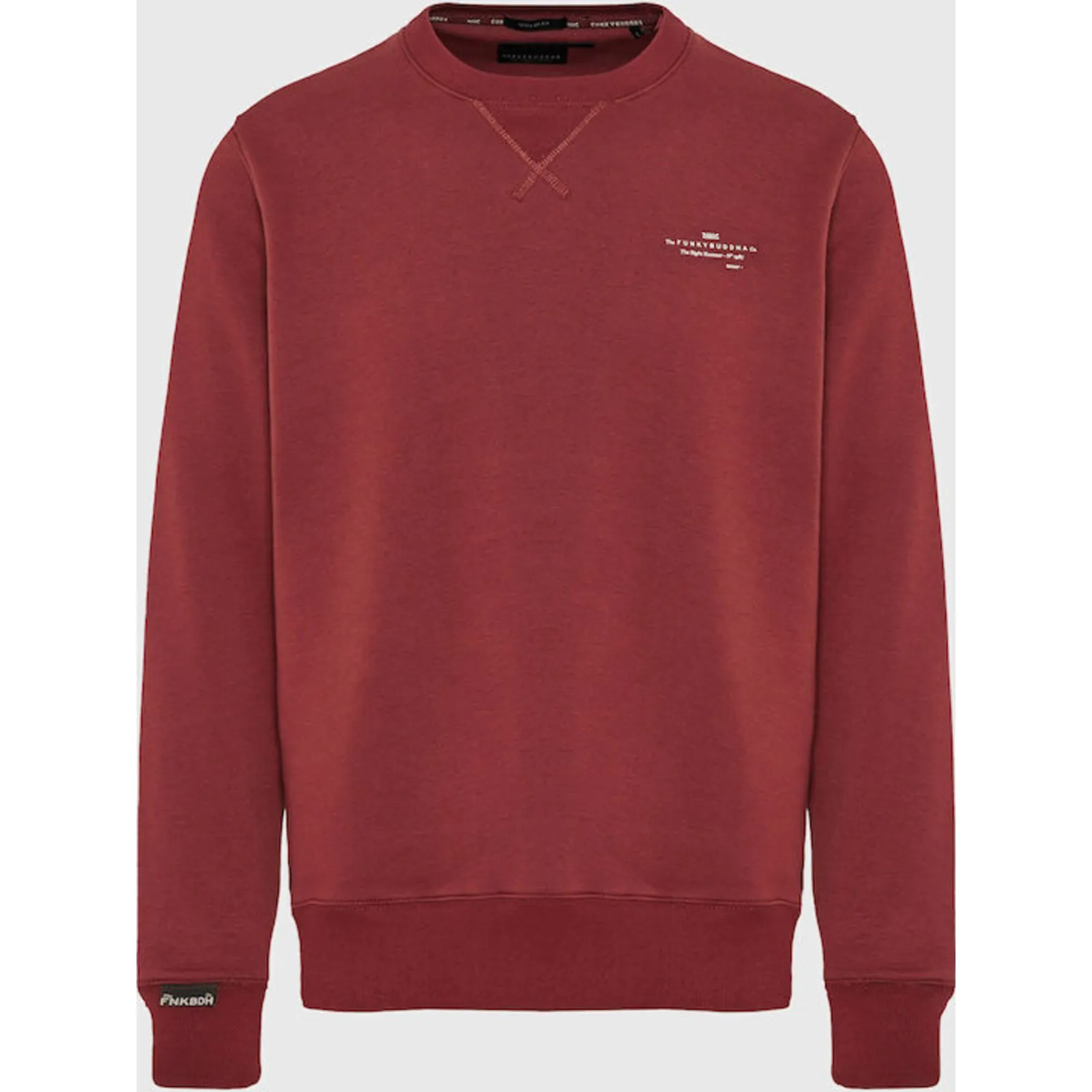 Funky Buddha Φούτερ Κόκκινο (FBM012-003-06-MAROON)