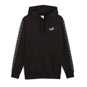 Puma Tape Φούτερ Fleece με Κουκούλα Μαύρο (684675-01)