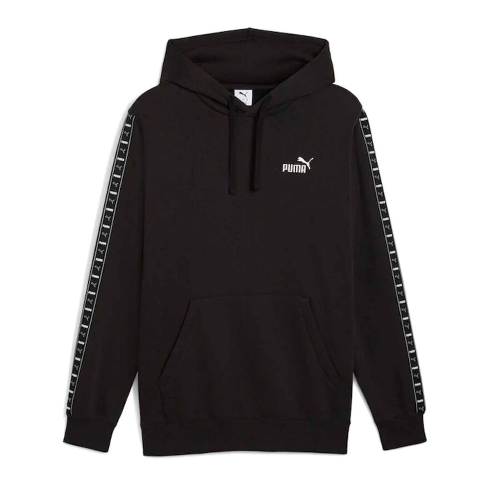 Puma Tape Φούτερ Fleece με Κουκούλα Μαύρο (684675-01)
