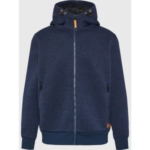 Funky Buddha Φούτερ με Κουκούλα Navy (FBM012-060-06-NAVY-MEL)