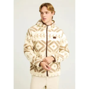 Funky Buddha Φούτερ Fleece με Κουκούλα Εκρού Cream (FBM012-055-06-CLOUD-CREAM)