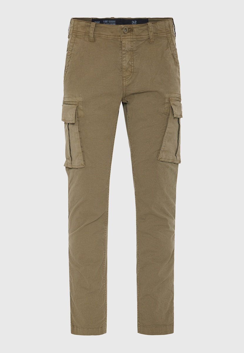 Funky Buddha Ανδρικό Cargo Παντελόνι FBM013-002-02-DUSTY-KHAKI - Image 8