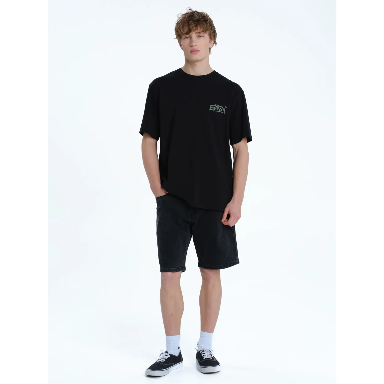 Emerson Ανδρικό T-Shirt 261.EM33.24-BLACK-OLIVE - Image 5