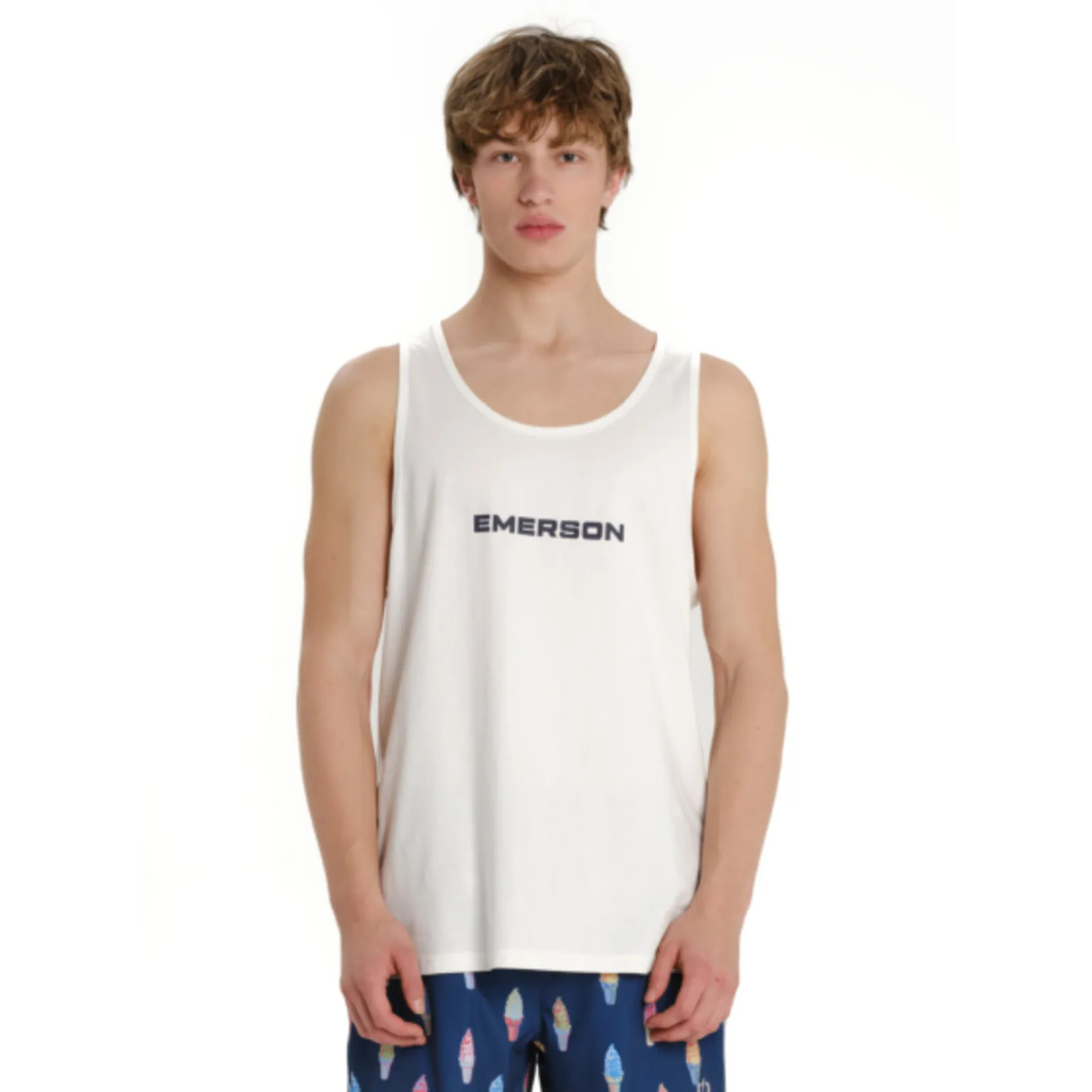 Emerson Ανδρικό Tank Top 261.EM37.09-FROSTY-WHITE