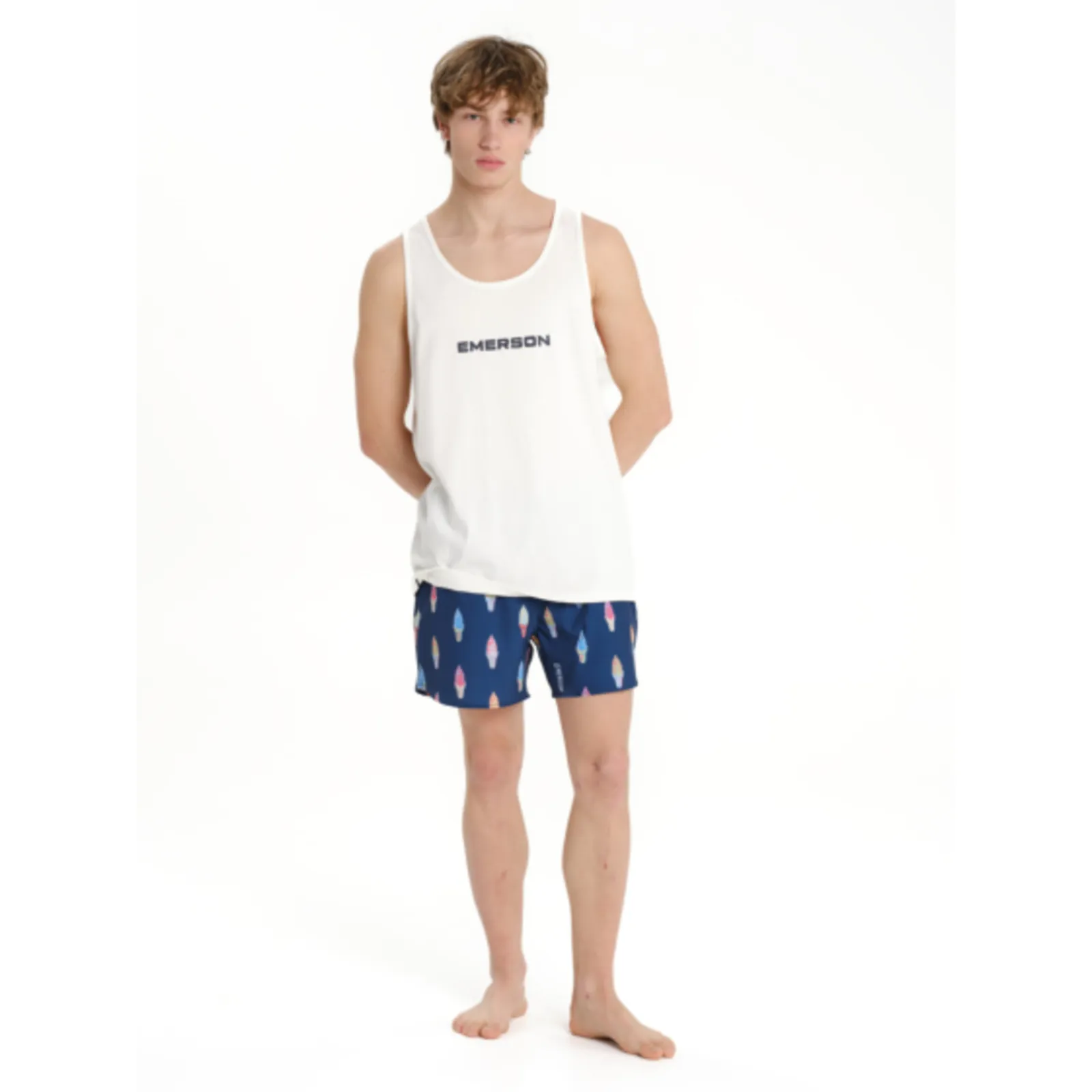 Emerson Ανδρικό Tank Top 261.EM37.09-FROSTY-WHITE - Image 4