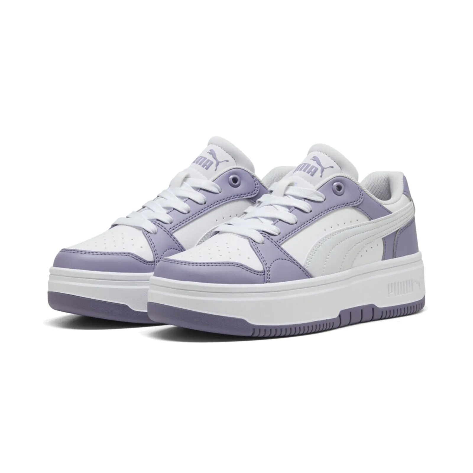 Puma Rebound Γυναικεία Sneakers Μωβ 402592-13 - Image 5