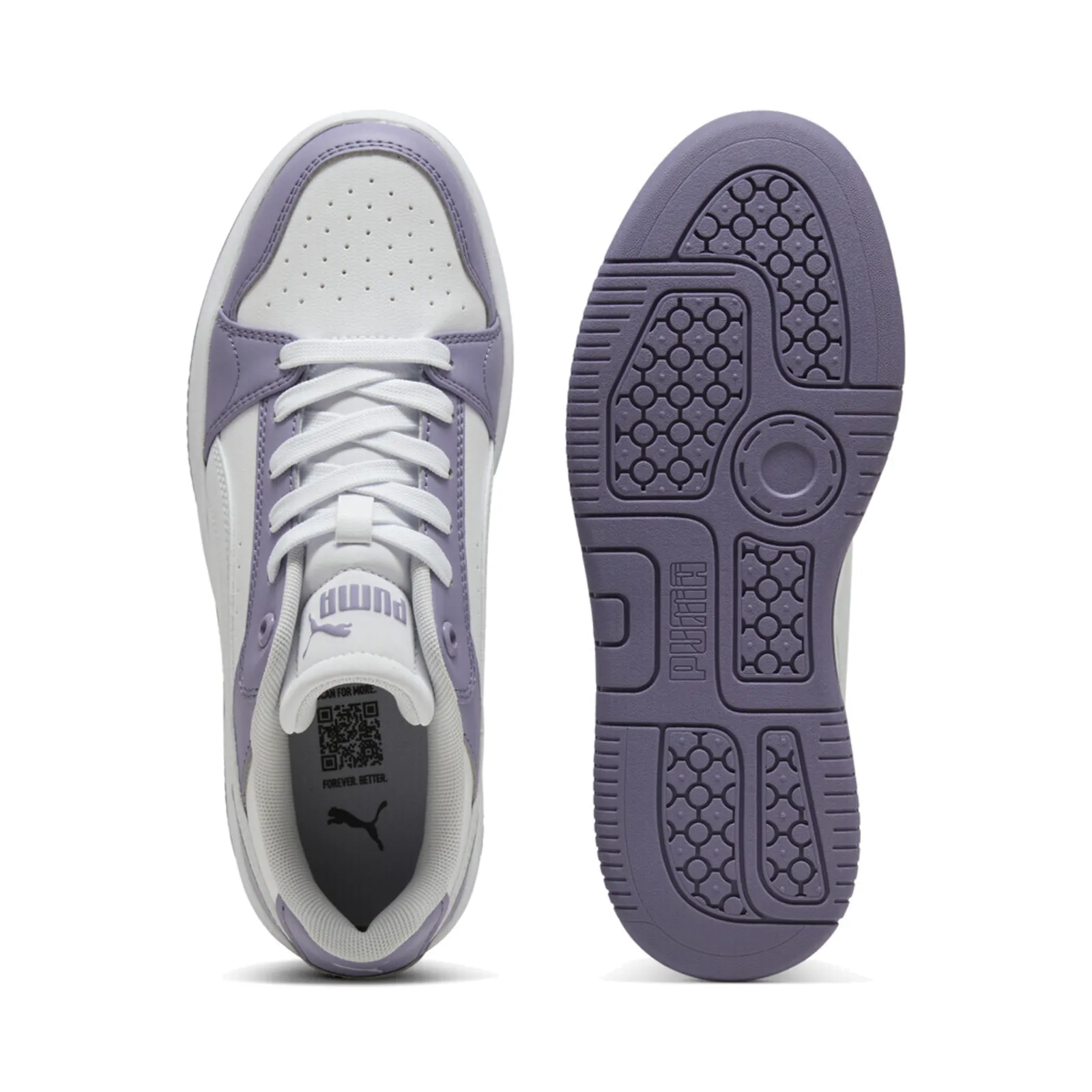 Puma Rebound Γυναικεία Sneakers Μωβ 402592-13 - Image 4