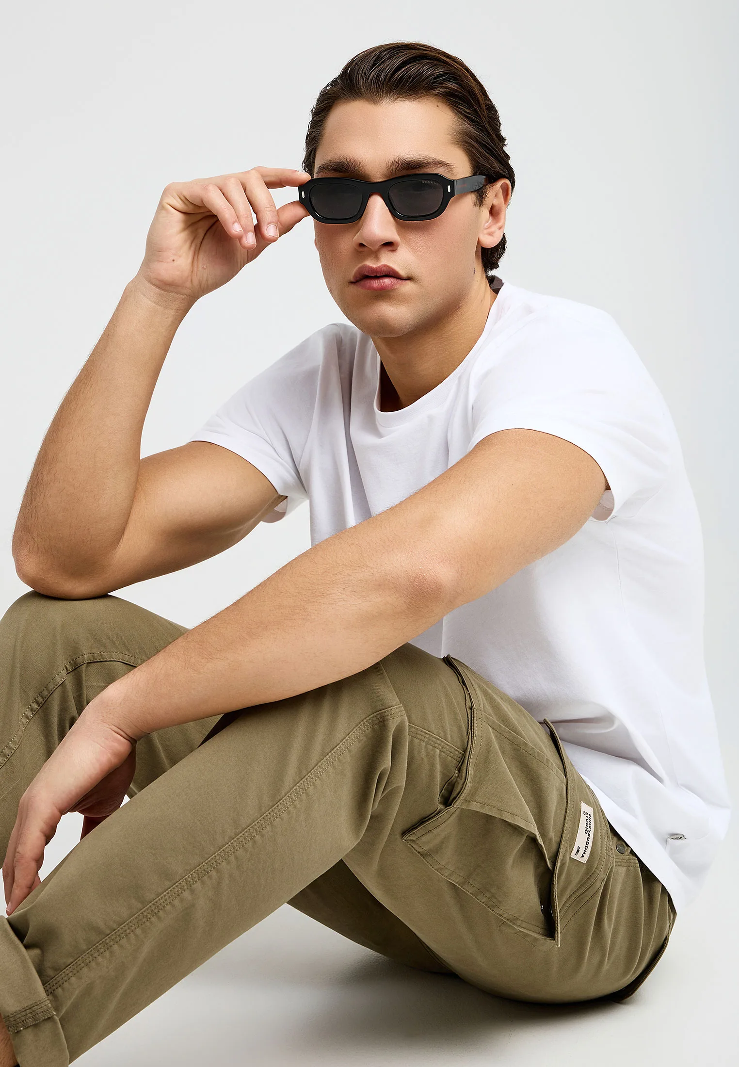 Funky Buddha Ανδρικό Cargo Παντελόνι FBM013-002-02-DUSTY-KHAKI - Image 6