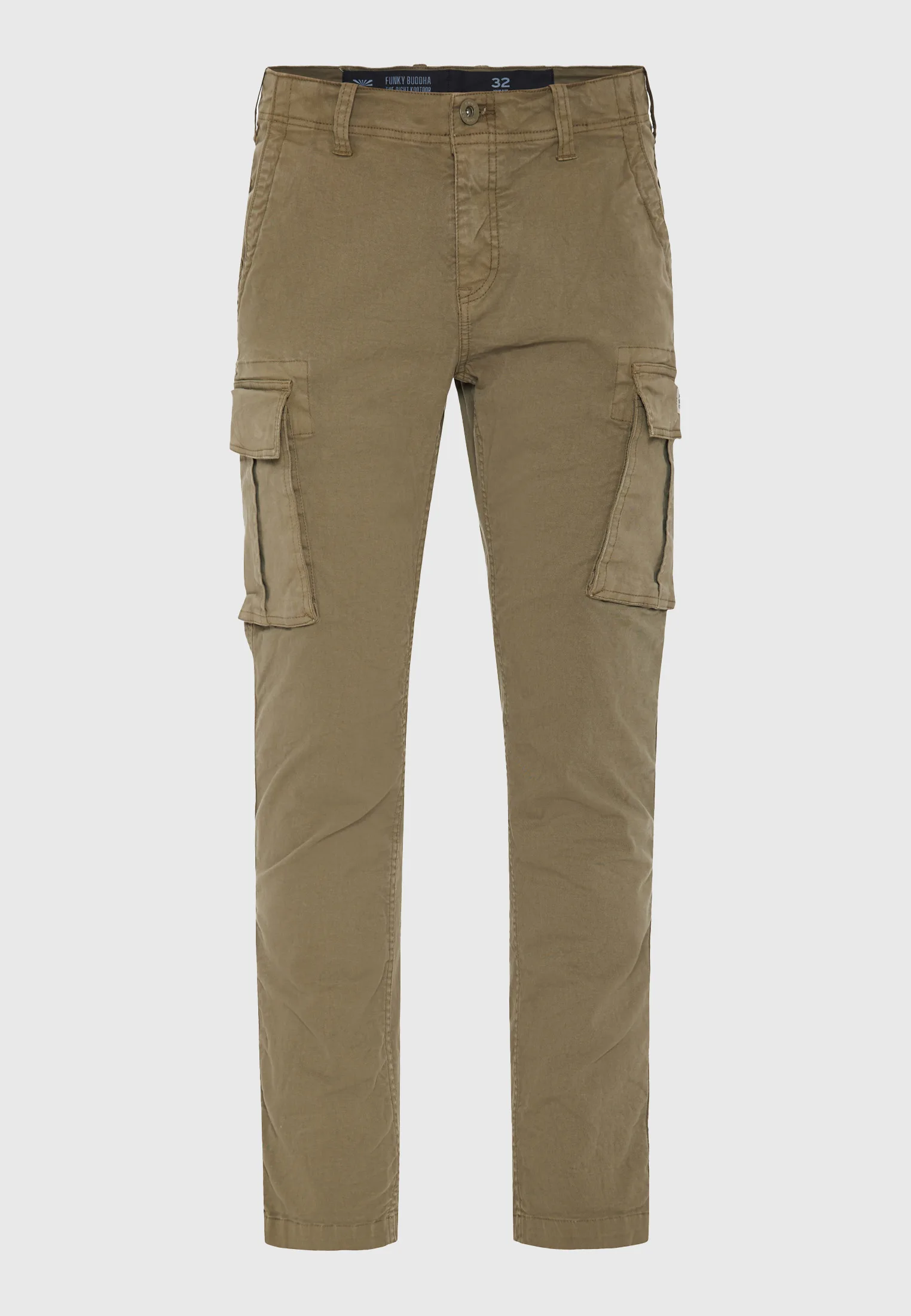 Funky Buddha Ανδρικό Cargo Παντελόνι FBM013-002-02-DUSTY-KHAKI - Image 7