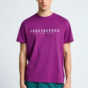 Funky Buddha Ανδρικό T-Shirt FBM013-011-04-WOOD-VIOLET