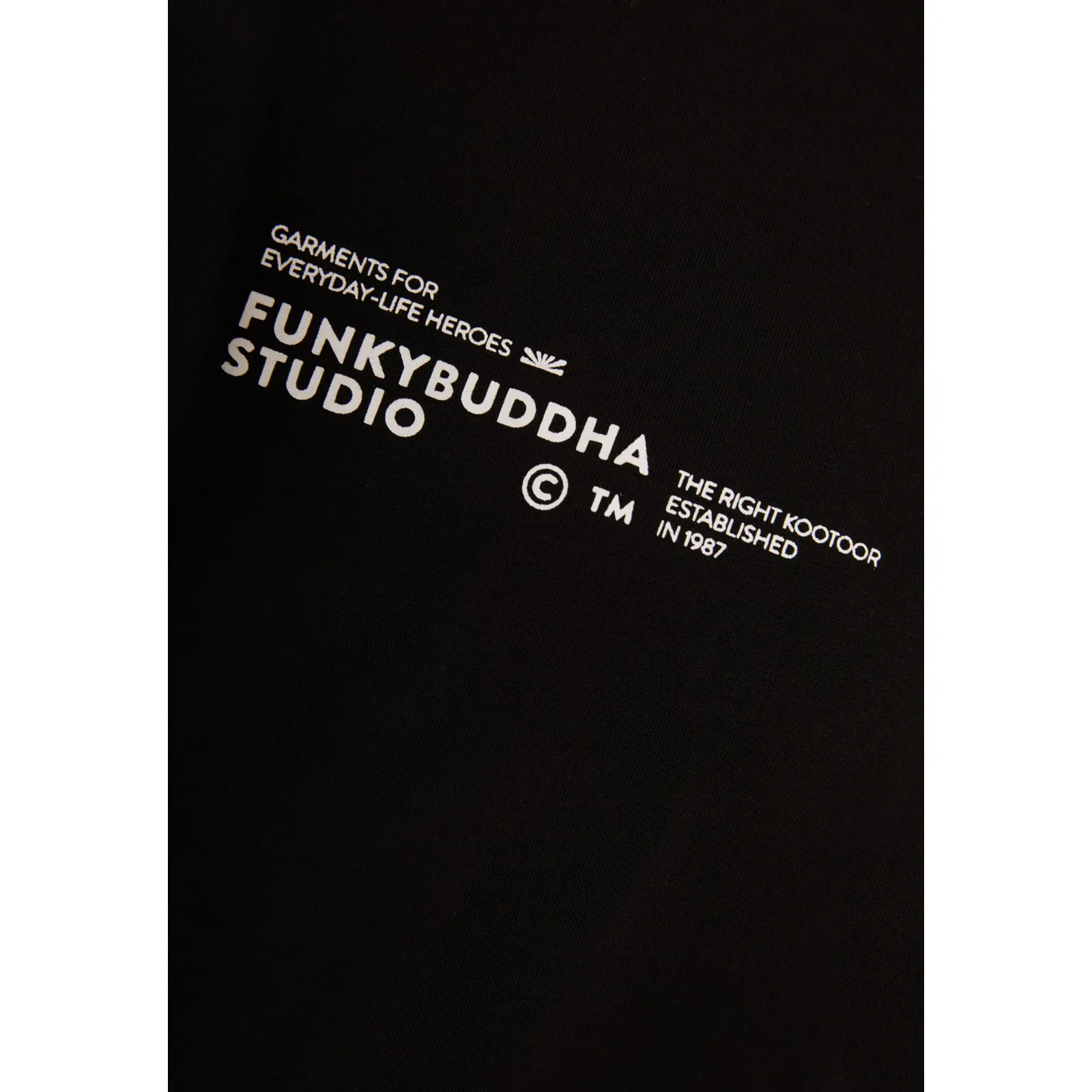 Funky Buddha Ανδρικό βαμβακερό T-Shirt με τύπωμα FBM013-012-04 Black - Image 4