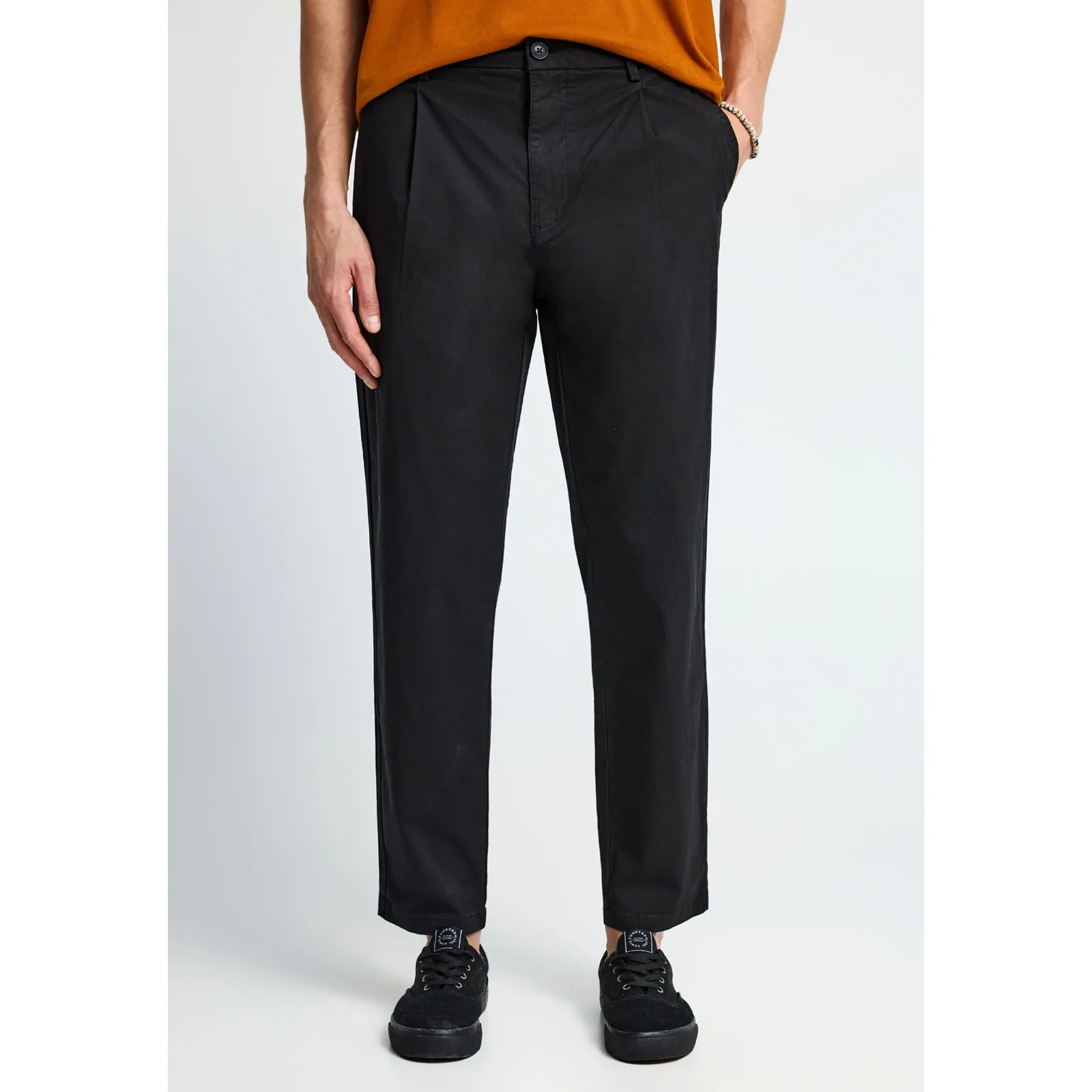 Funky Buddha Ανδρικό comfort chino παντελόνι FBM013-014-02 Black
