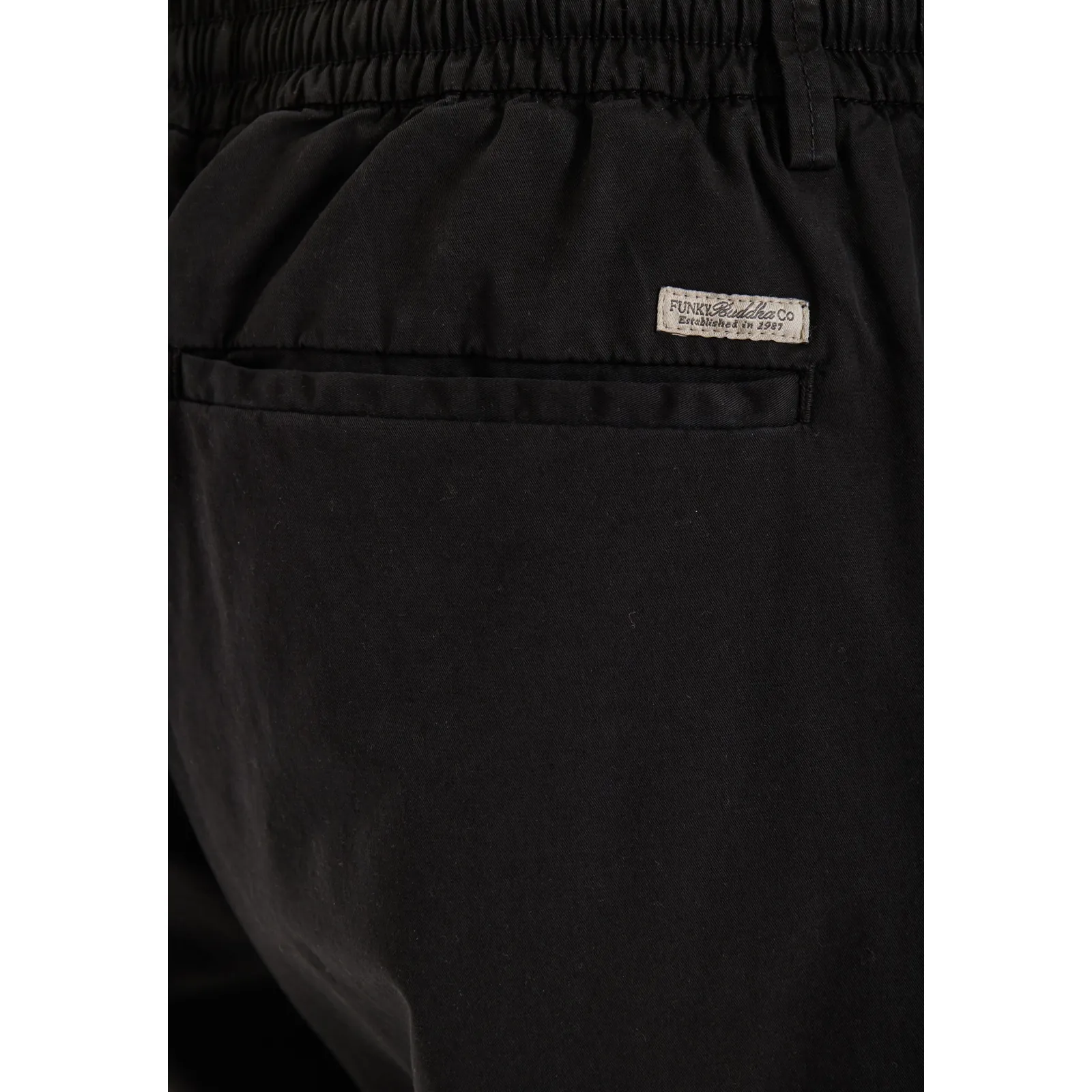 Funky Buddha Ανδρικό comfort chino παντελόνι FBM013-014-02 Black - Image 2