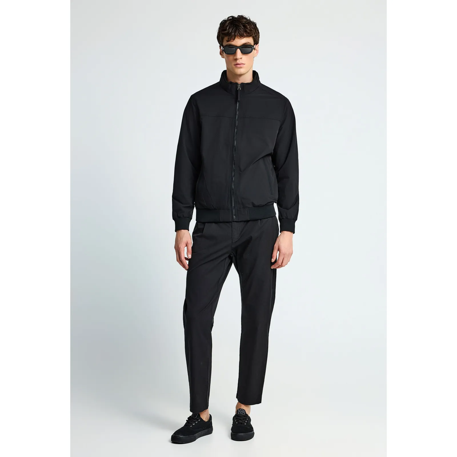 Funky Buddha Ανδρικό comfort chino παντελόνι FBM013-014-02 Black - Image 3